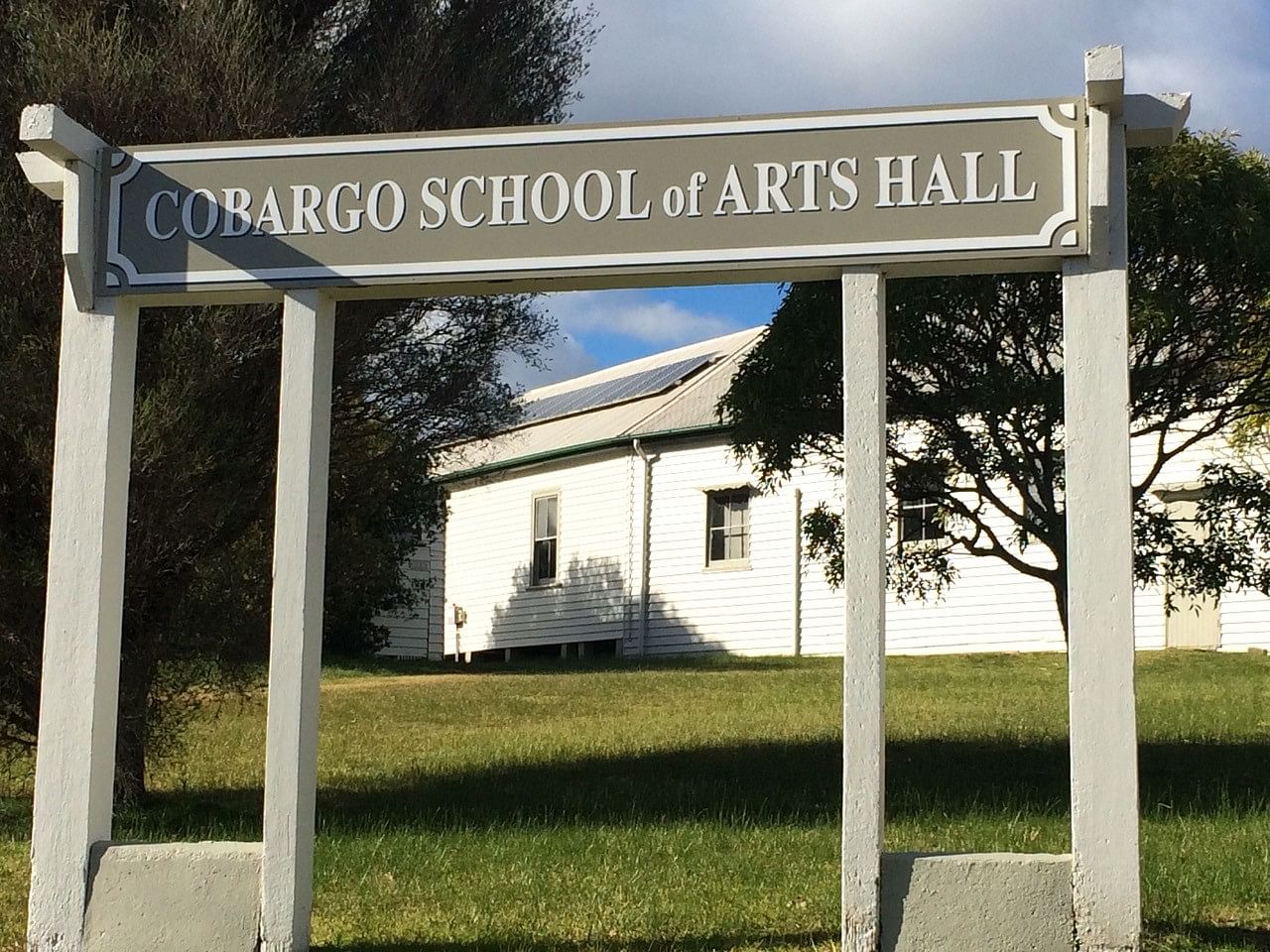 Inside view of the Cobargo Hall.