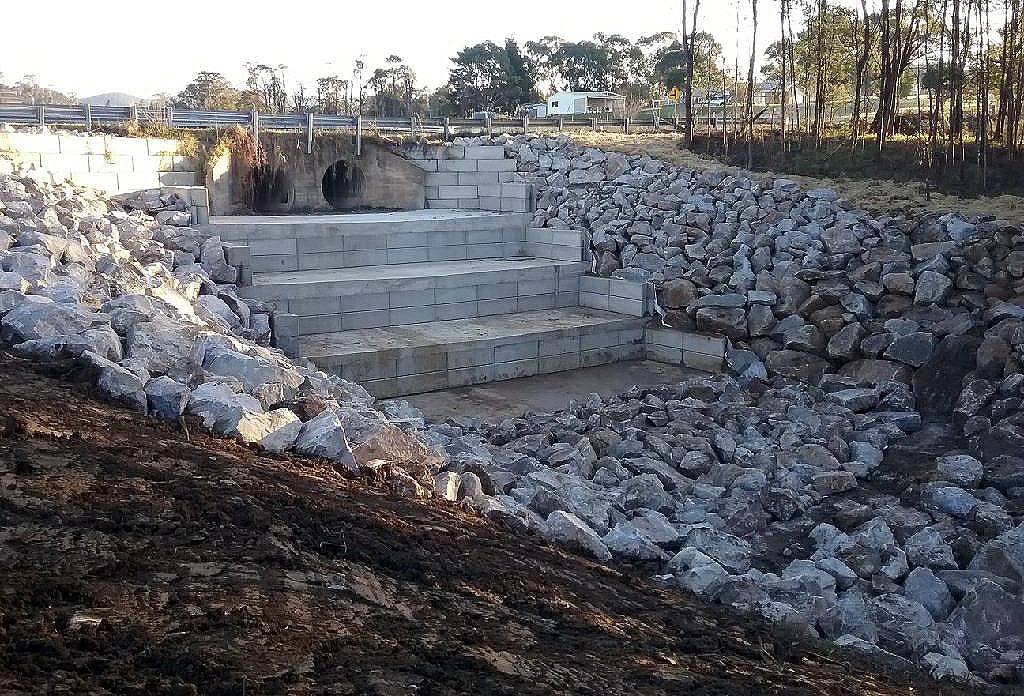 Helmers Crossing at Wolumla was just one site to come in for attention under the flood recovery program.  