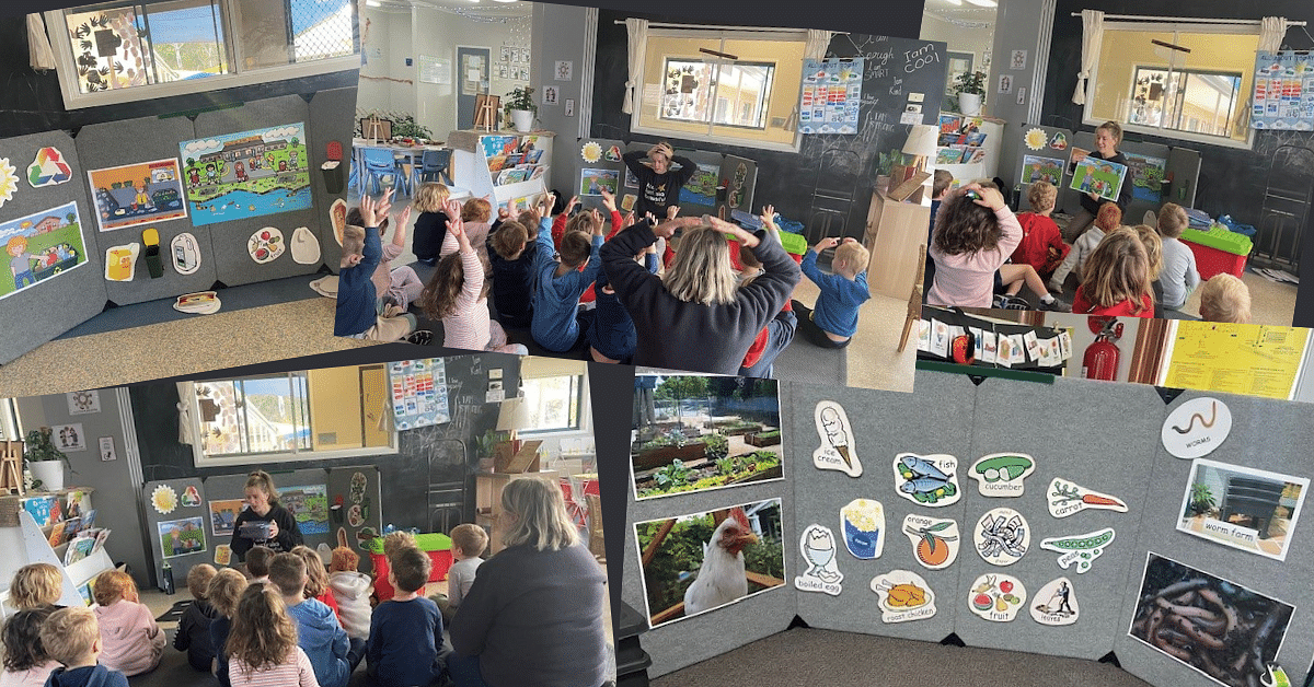 Local kindergarten kids becoming the next generation of waste warriors.