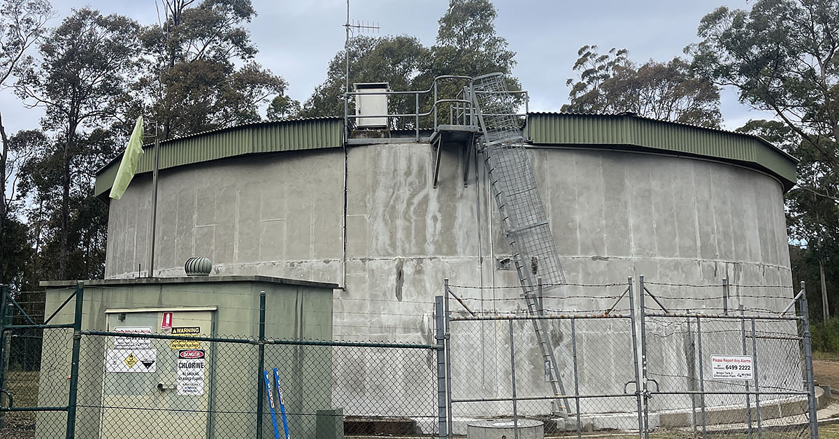 Bermagui water tank.