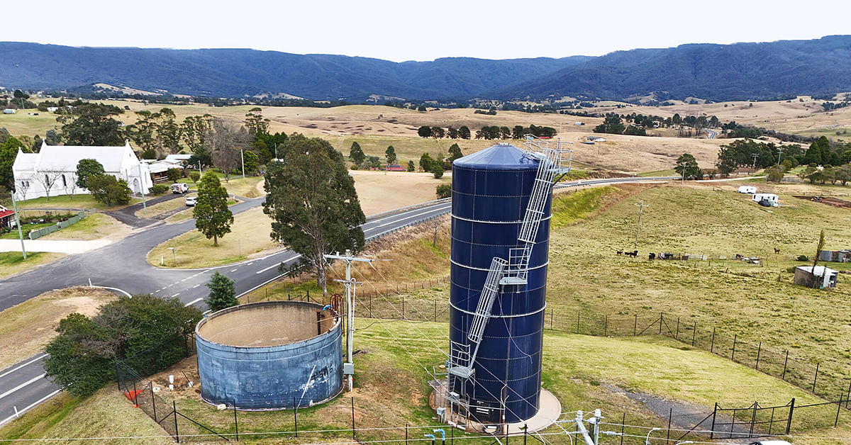 Bemboka water reservoir tank.