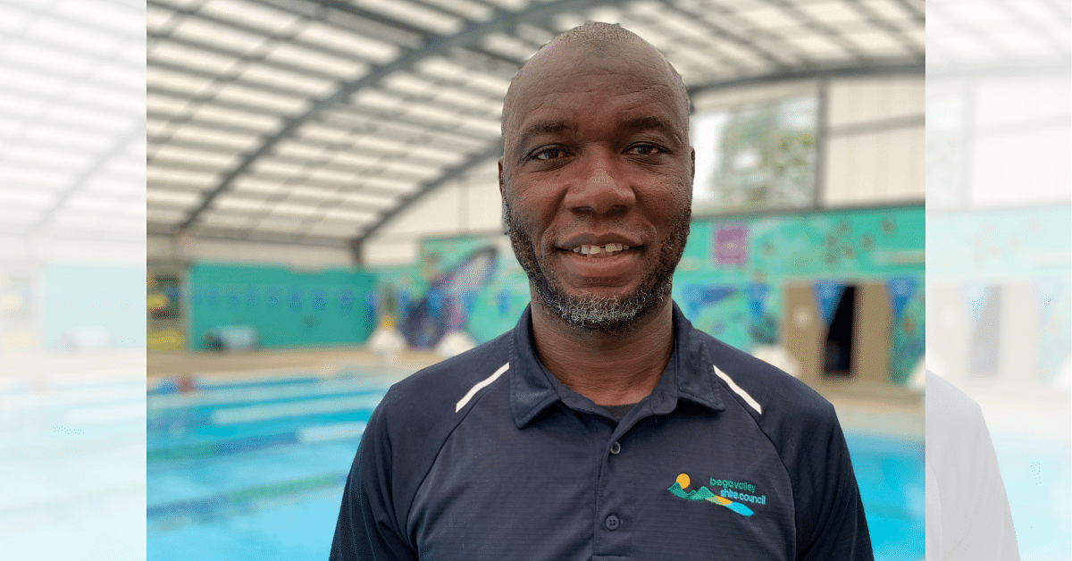 Olympic swimmer and local Coach, Bobson Mansaray.