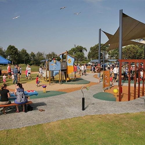 Merimbula's Ford park inclusive playground.