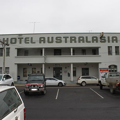 Eden's historic Hotel Australasia.