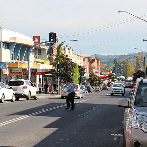 Image of Bega's busy CBD.