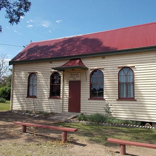 Work will be carried out on the stairs, supporting beams and internal cladding at the Quaama School of Arts Hall.