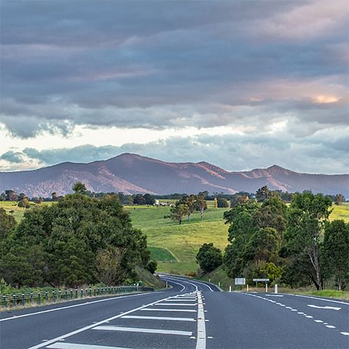 Image of a Bega Valley Road.