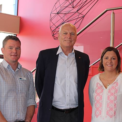 Peter Murray (PHN), Senator Jim Molan and Mayor Kristy McBain.