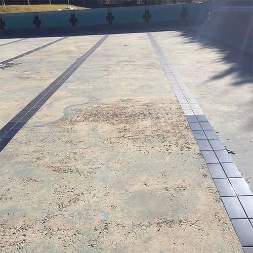 The concrete render at the Candelo swimming pools needs to be repaired before the pools can open for the season.  