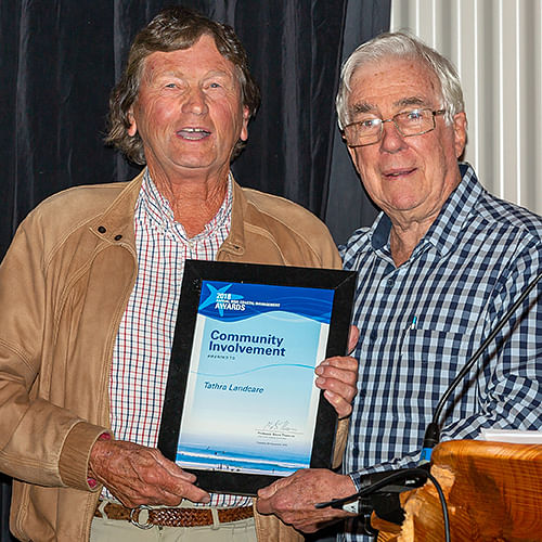 Jim Kelly and Professor Bruce Thorn NSW Coastal Council at NSW Coastal Conference Merimbula