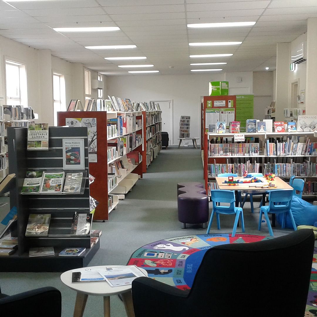 Eden Library interior.