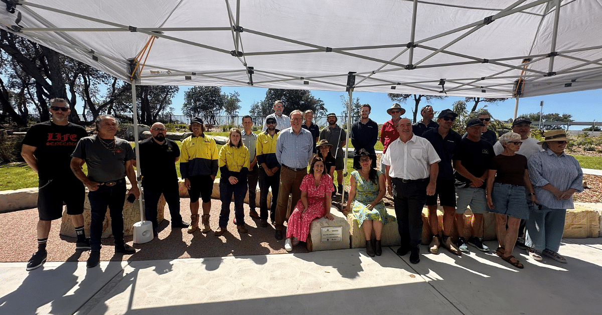 The official opening of the Barclay Street recreation precinct in Eden.