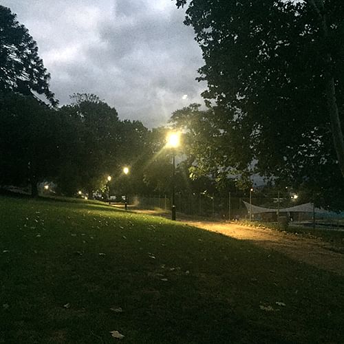 Upgraded lighting at the Bega Park.