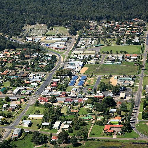 Pambula central business disctrict (CBD).