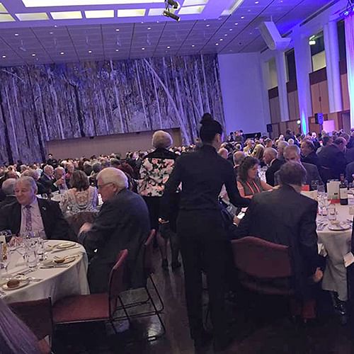 Delegates dinner in the Great Hall at Parliament House, Canberra