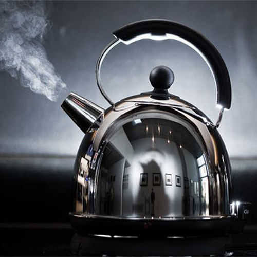 Image of kettle boiling.