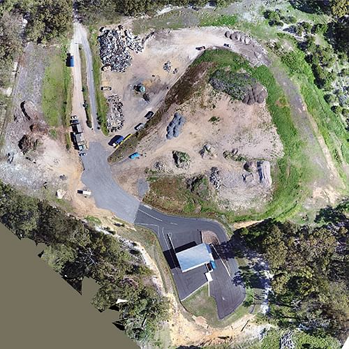 Aerial view of the Eden Waste Depot.