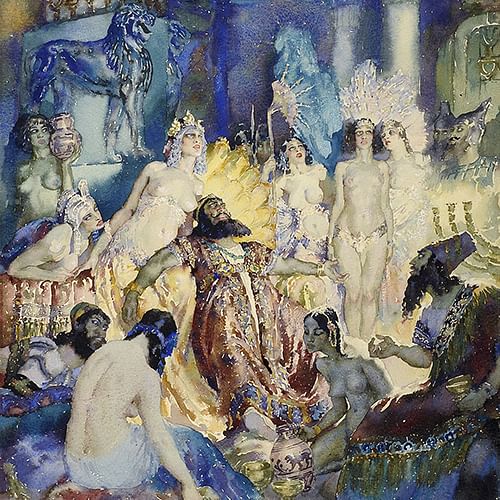 Norman Lindsay's 'Belshazzar' 1934.