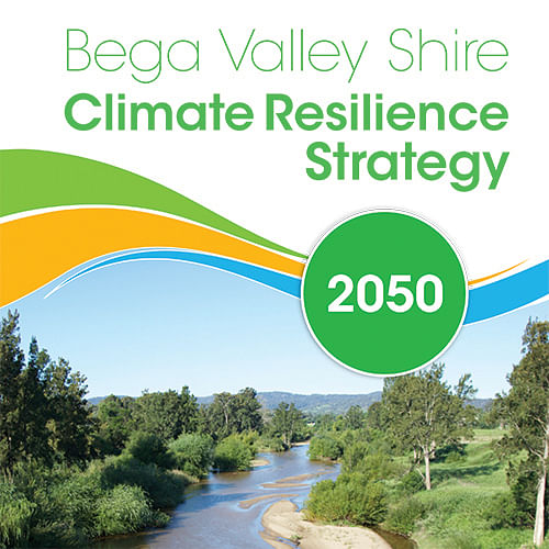 Cover of the draft Bega Valley Shire Climate Resilience Strategy.