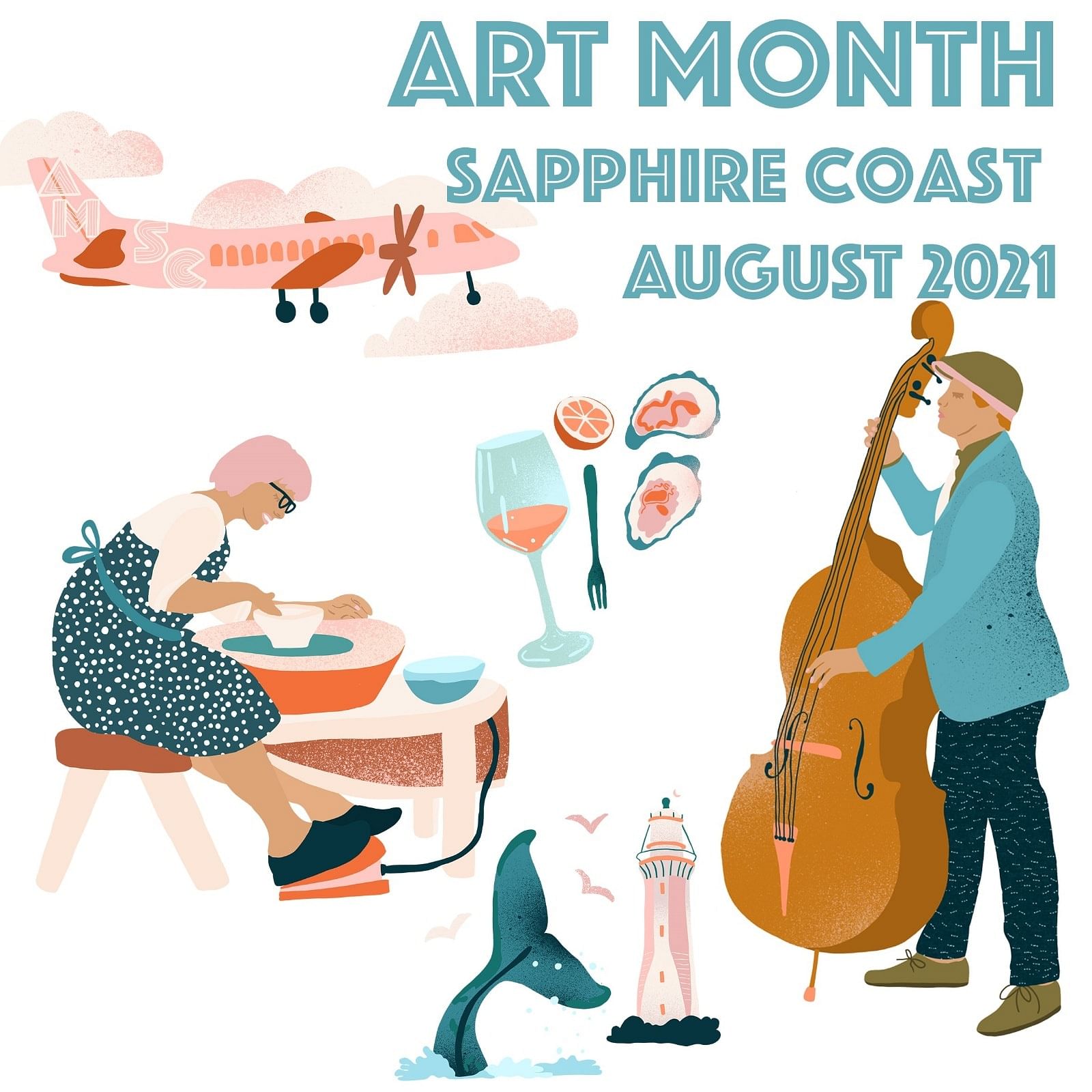 Art Month Sapphire Coast logo.