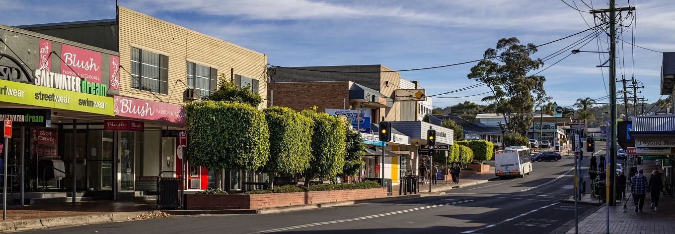 Merimbula CBD.