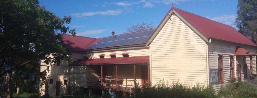 Solar panels have been installed on three village halls as part of the Cooler Places in a Warmer Climate project.