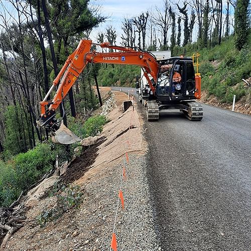 Work is in full swing on the Towamba and Burragate roads to repair damage caused by the recent rain events. 