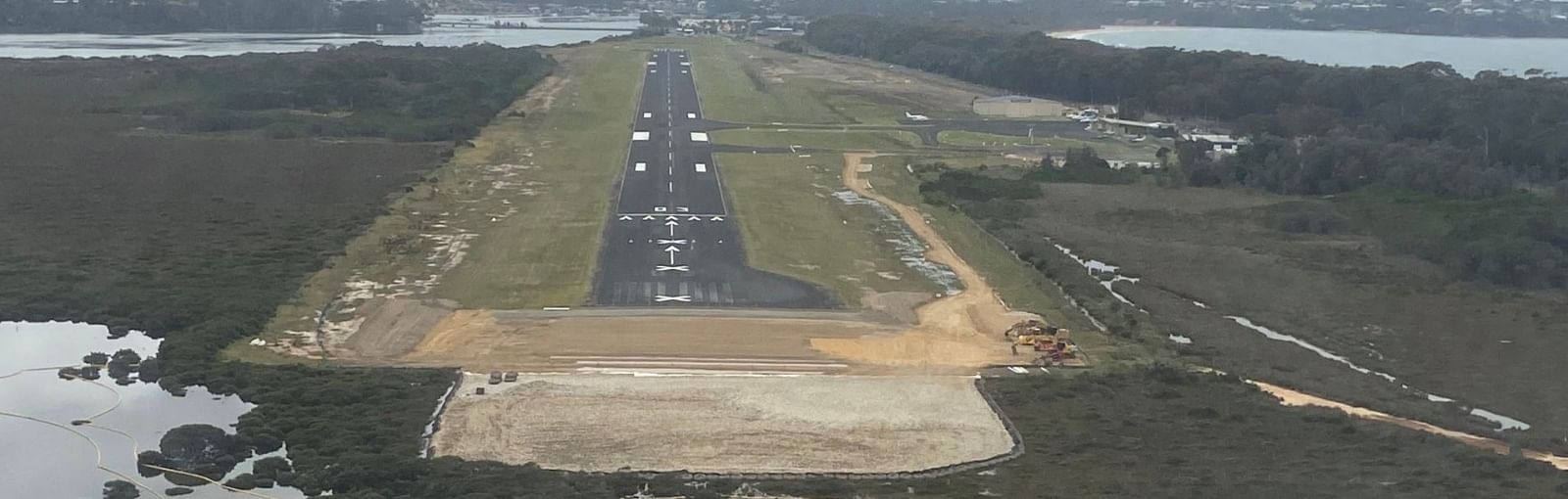 Merimbula airport runway extension.