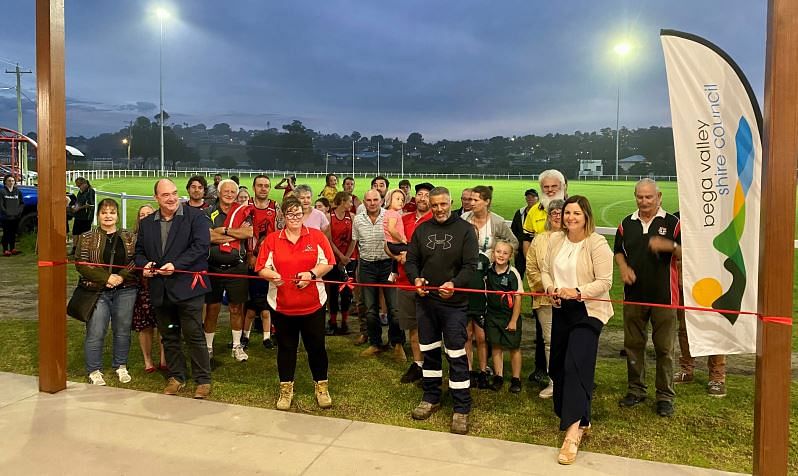 Photograph: Official opening of the new Barclay Street Sportsground and Community Pavilion in Eden.