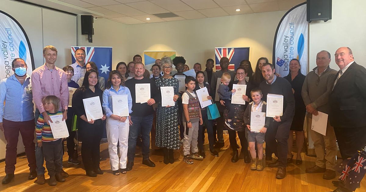 Bega Valley Shire's newest Australian citizens