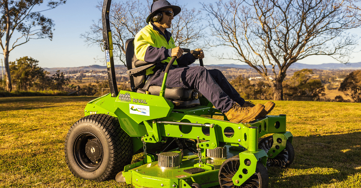 The new electric mower servicing Bega Valley lookout