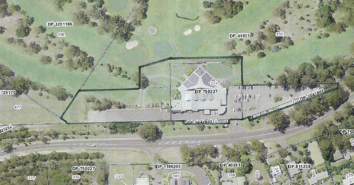 Pambula Merimbula Golf Club planning proposal map.