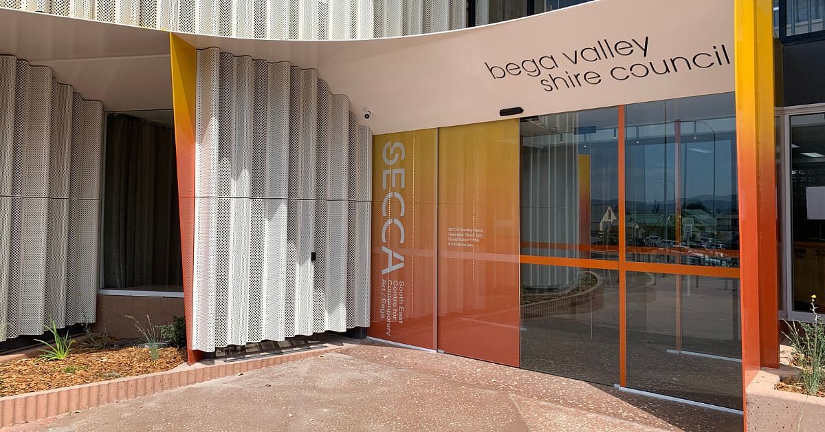 The entrance to Bega Valley Shire Council and SECCA