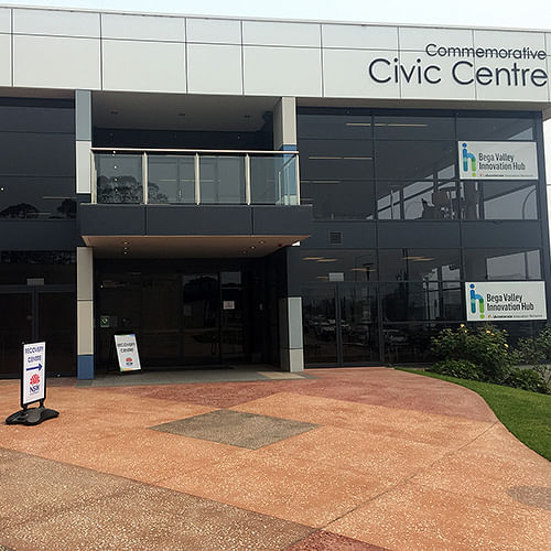 The Bushfire Recovery Centre is located at the Bega Valley Commemorative Civic Centre in Bega.