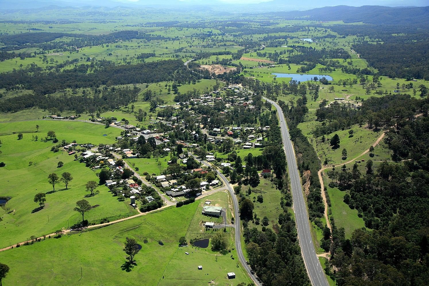 Aerial photo of Wolumla.