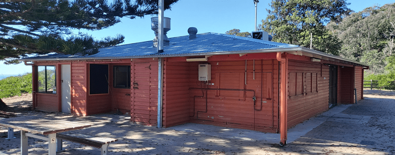 Tathra Beach kiosk.