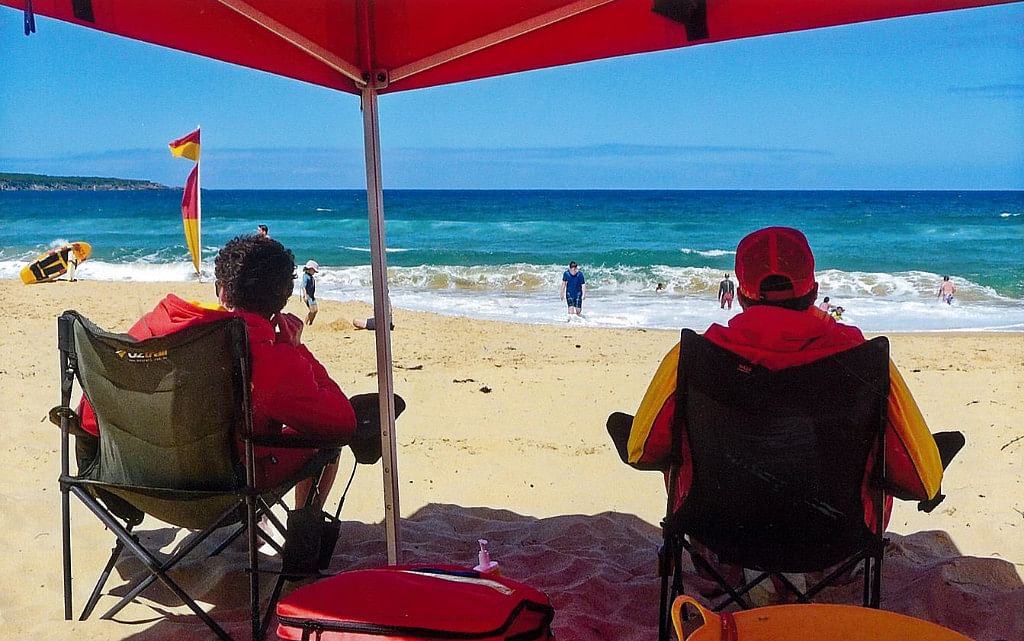 Life guards at work.