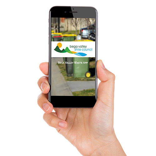 Image of the Bega Valley Waste app.